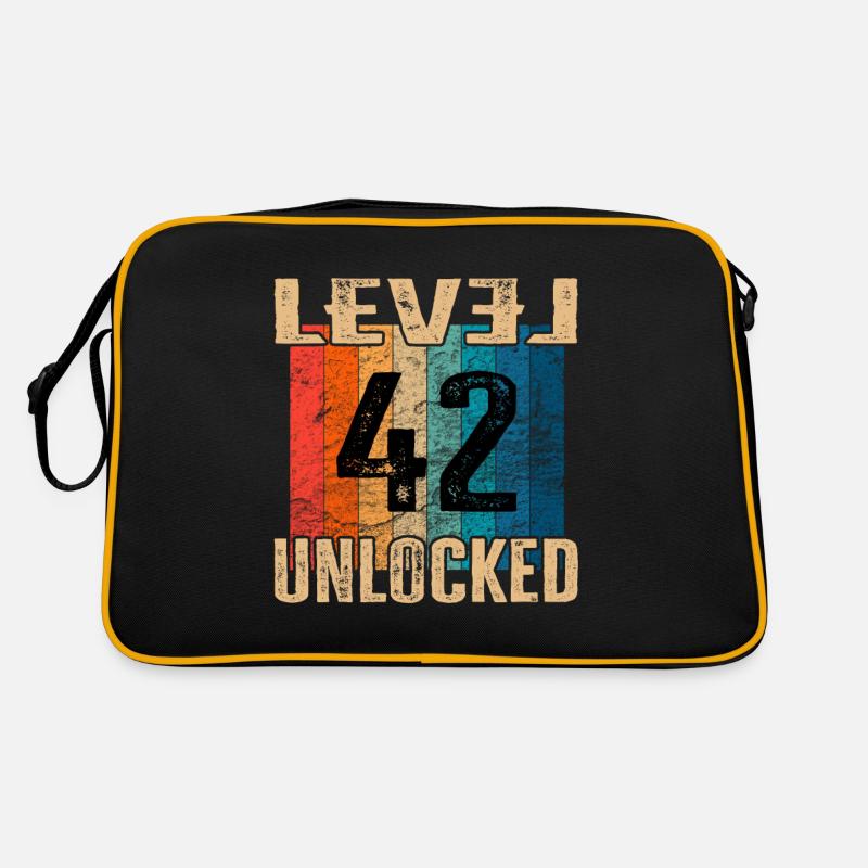 Anniversaire Joyeux anniversaire Niveau débloqué 42 ans Sac Retro