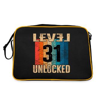 Birthday Happy Birthday Level Unlocked 31 years - Retro Bag - black/gold - Back