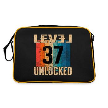 Anniversaire Joyeux anniversaire Niveau débloqué 37 ans - Sac Retro - noir/or - Dos