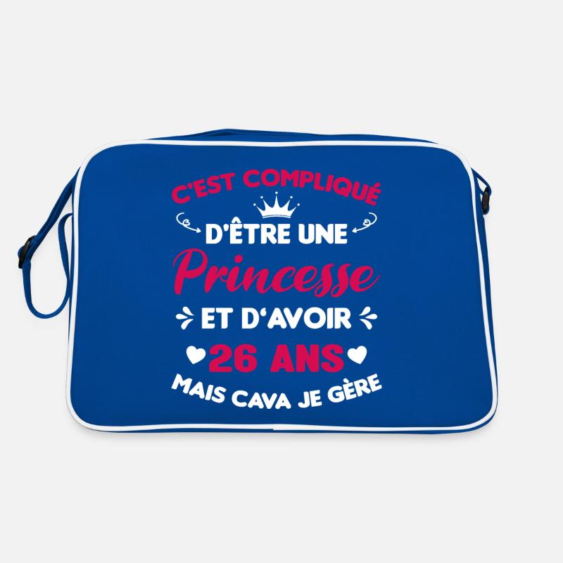 Princesse 26 Ans Anniversaire Idée Cadeau Pink Âge Sac Retro
