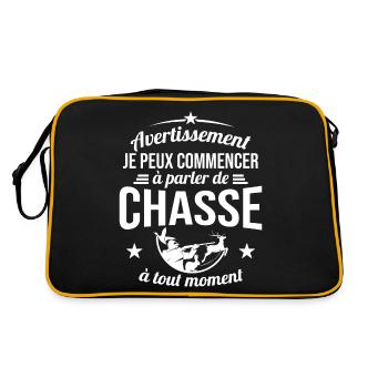 Je Peux Commencer À Parler De Chasse À Tout Moment - Sac Retro - noir/or - Dos