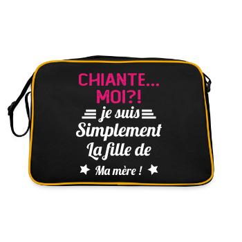 Chiante moi je suis simplement la fille de ma mère - Sac Retro - noir/or - Dos