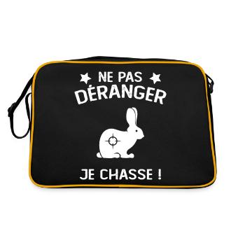 Ne Pas déranger Je Chasse ! - Sac Retro - noir/or - Dos