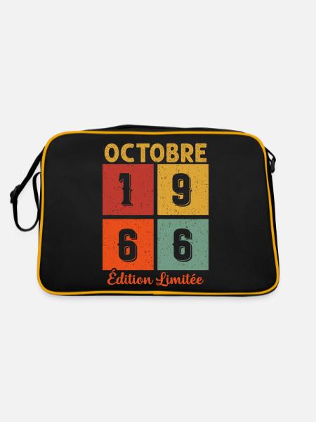 Octobre 1966 Édition limitée - Sac Retro - noir/or - Dos