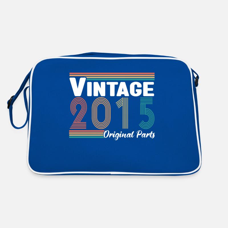 Vintage 2015 Originalteile Geburtstagsgeschenk Retro Tasche