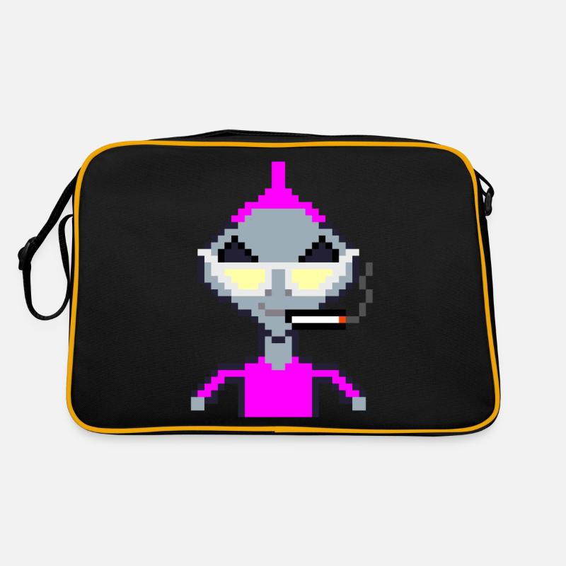 Pixel Alien "Violet Iro" Retro Bag