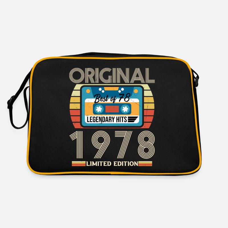 Cadeau D’anniversaire Vintage 1978 Édition Limitée - Sac Retro - noir/or