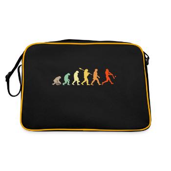 Baseball Évolution Joueur De Baseball Cadeau - Sac Retro - noir/or - Dos