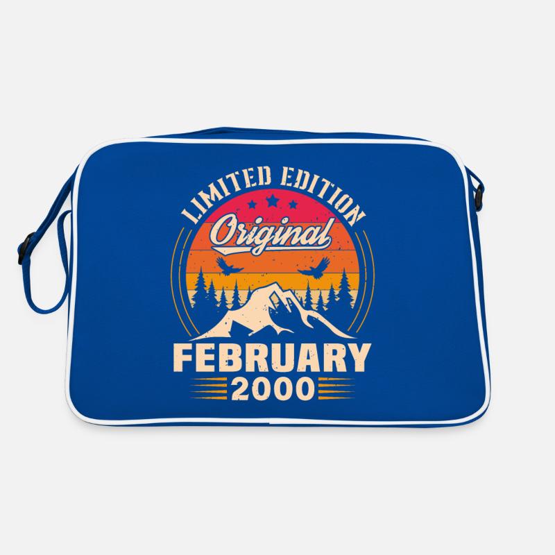 Birthday gift born in February 2000 Retro Bag