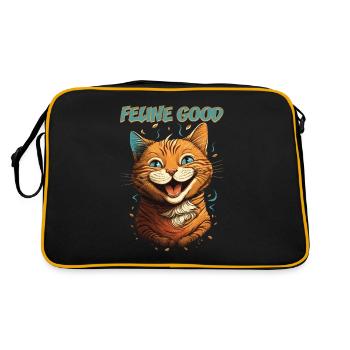Feline Good Kitten - Purffect pour l’amoureux des chats - Sac Retro - noir/or - Dos