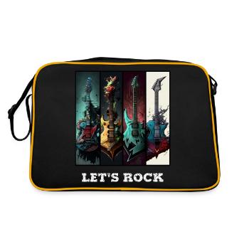 Lets rock - Sac Retro - noir/or - Dos