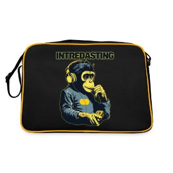 Intredasting Beats - Singe intéressant - Sac Retro - noir/or - Dos