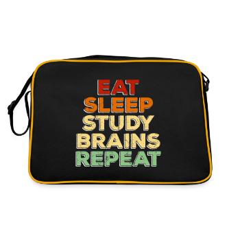Neuroscience Neuroscientist Neurology Neurologist - Retro Bag - black/gold - Back