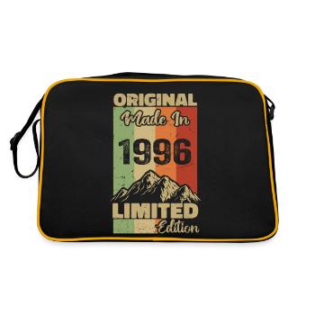 1996 Original - Fabriqué en 1996 - Edition Limitée - Sac Retro - noir/or - Dos