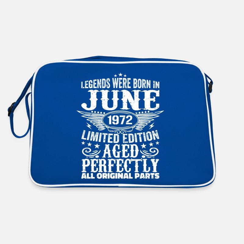 Juni 1972 Limited Edition Perfectly Aged 1972 Juni Retro Tasche