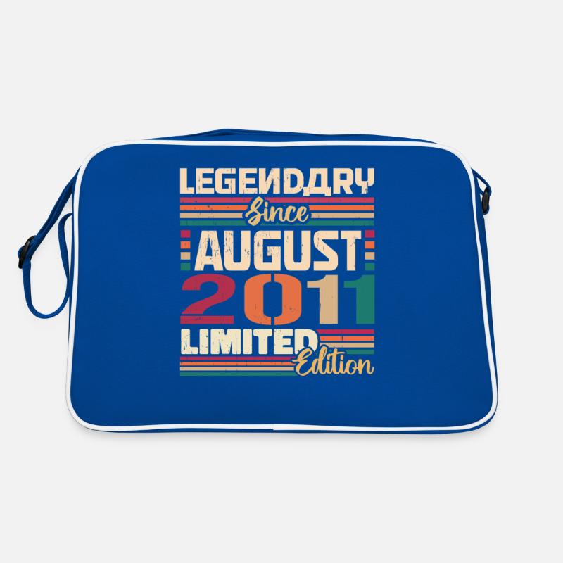 2011 August Geburtstag Legende August 2011 Retro Tasche