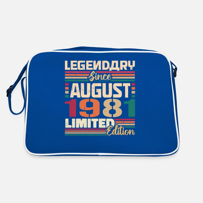 1981 August Birthday Legend August 1981 Retro Bag