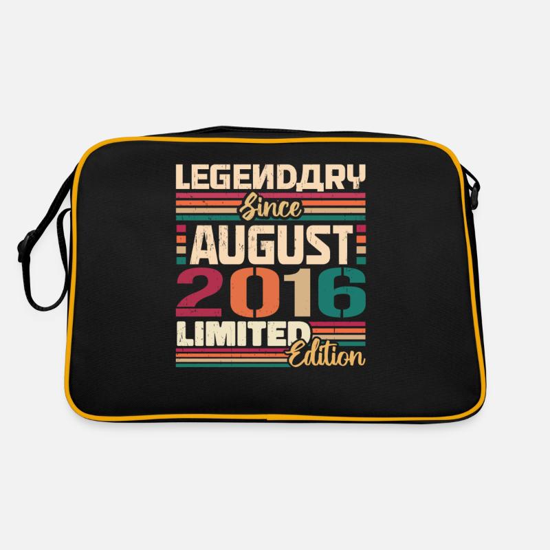 2016 Août Anniversaire Légende Août 2016 Sac Retro