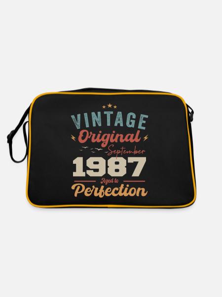 September 1987 Jubilee 1987 September Gift - Retro Bag - black/gold - Back