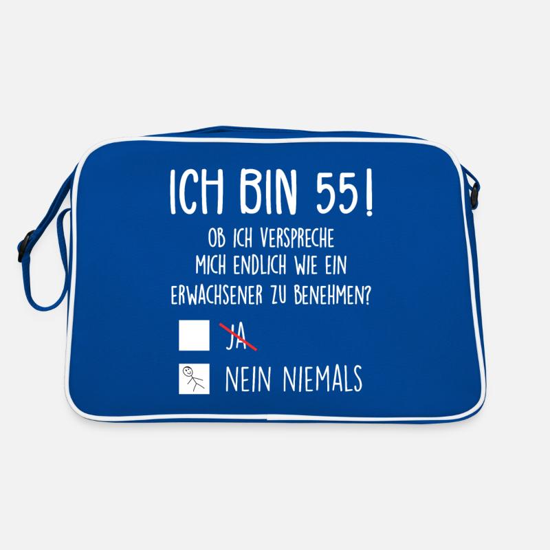 Ich Bin 55! - 55. Geburtstag 55 Retro Tasche