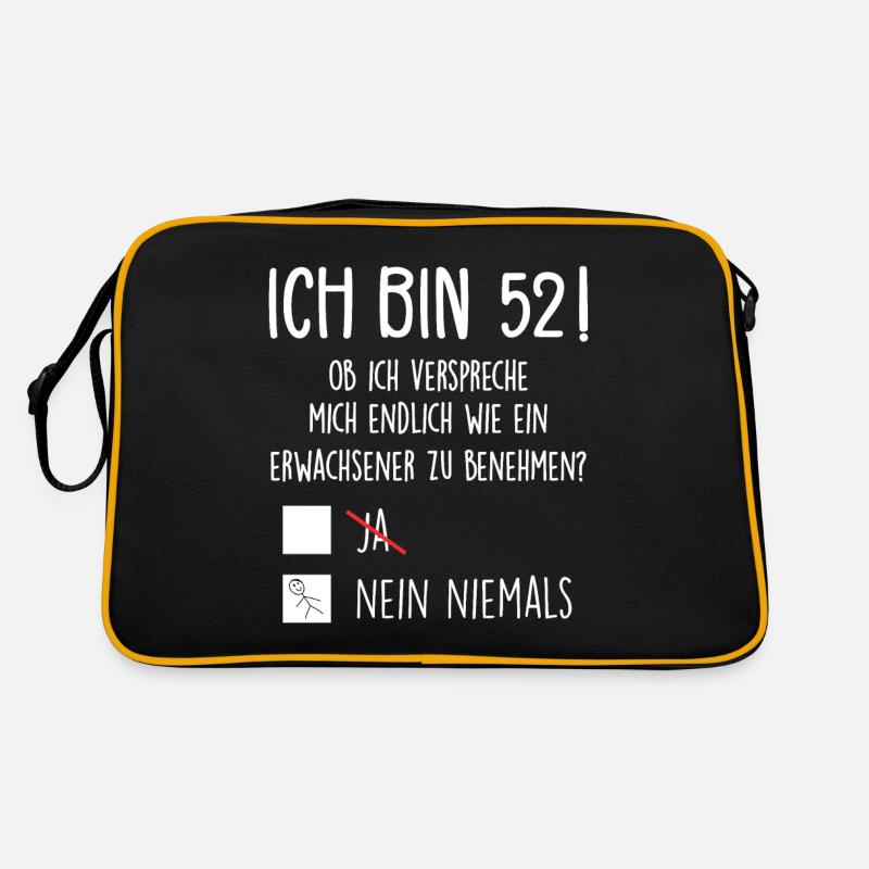 Ich Bin 52! - 52. Geburtstag 52 Retro Tasche