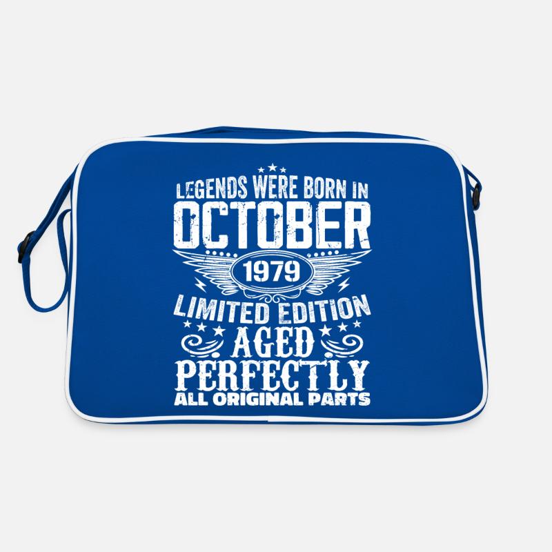 Legends Are Born In October 1979 - 1979 Retro Bag