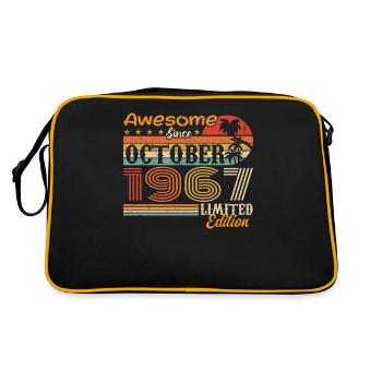Millésime d’octobre 1967 - Octobre 1967 - Sac Retro - noir/or - Dos