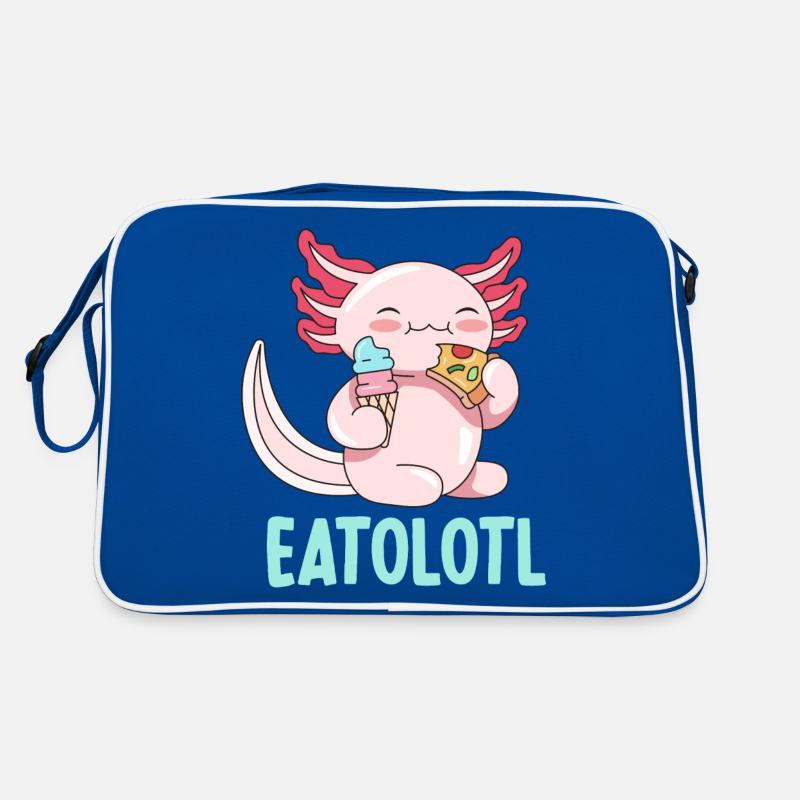 Eatolotl Pun Design for Axolotl Lovers Retro Bag
