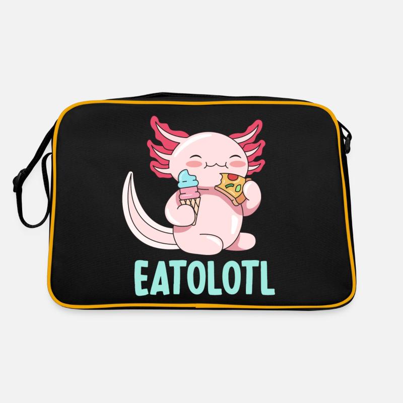 Conception de jeu de mots Eatolotl pour les amateurs d’axolotl Sac Retro