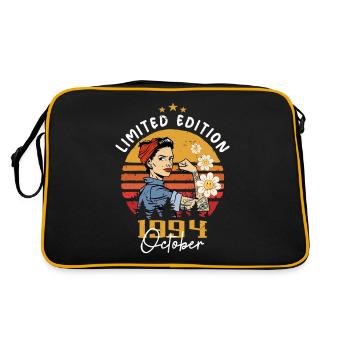 Né en octobre 1994 | Octobre 1994 - Sac Retro - noir/or - Dos