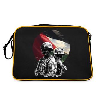 Palestine libre Palestine Bande de Gaza - Sac Retro - noir/or - Dos