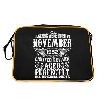 Legendary since November 1952 - 1952 November - Retro Bag - black/gold - Back