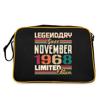 Légendaire depuis novembre 1968 - Cadeau 1968 - Sac Retro - noir/or - Dos