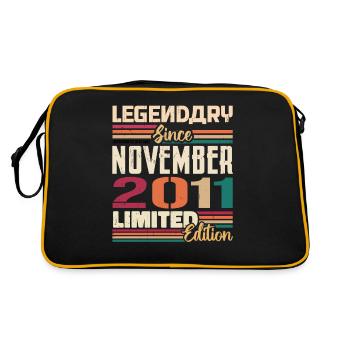 Legendary since November 2011 - Gift 2011 - Retro Bag - black/gold - Back