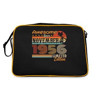 Une légende est née en novembre 1956 - 1956 - Sac Retro - noir/or - Dos