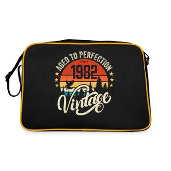 1982 Vintage - cadeau d’anniversaire 1982 rétro 1982 - Sac Retro - noir/or - Dos
