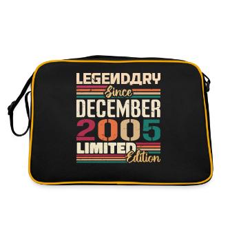 Legendary since December 2005 Vintage December 2005 - Retro Bag - black/gold - Back