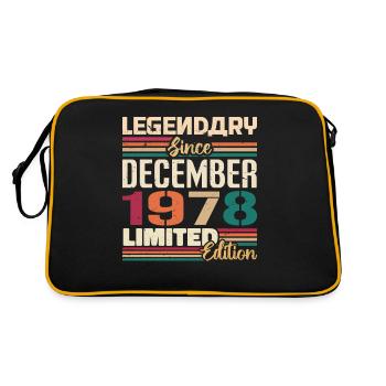 Légendaire depuis décembre 1978 Millésime décembre 1978 - Sac Retro - noir/or - Dos