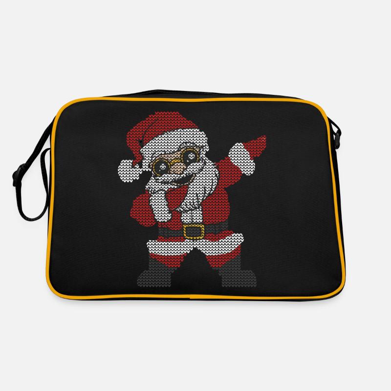 Santa Claus Dabbing Weihnachtsmann ugly christmas Retro Tasche