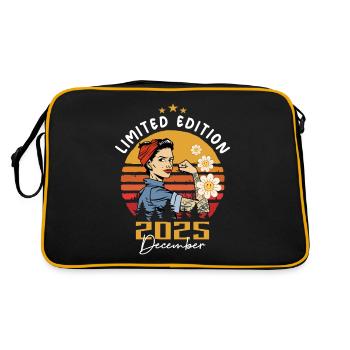 Décembre 2025 Cadeau d’anniversaire Décembre 2025 - Sac Retro - noir/or - Dos