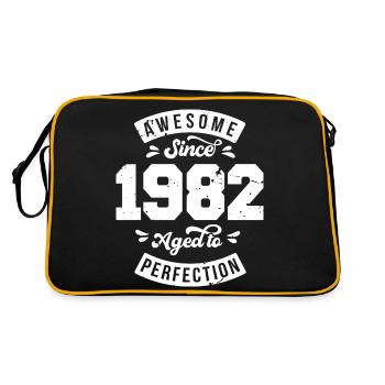 Millésime 1982 anniversaire - rétro 1982 - Sac Retro - noir/or - Dos