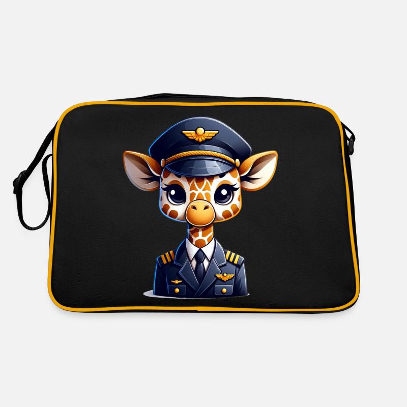 Pilote de girafe mignon Sac Retro