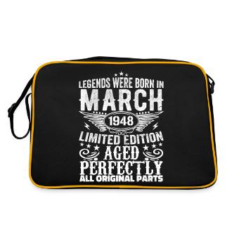 Légendaire depuis mars 1948 Anniversaire 1948 - Sac Retro - noir/or - Dos