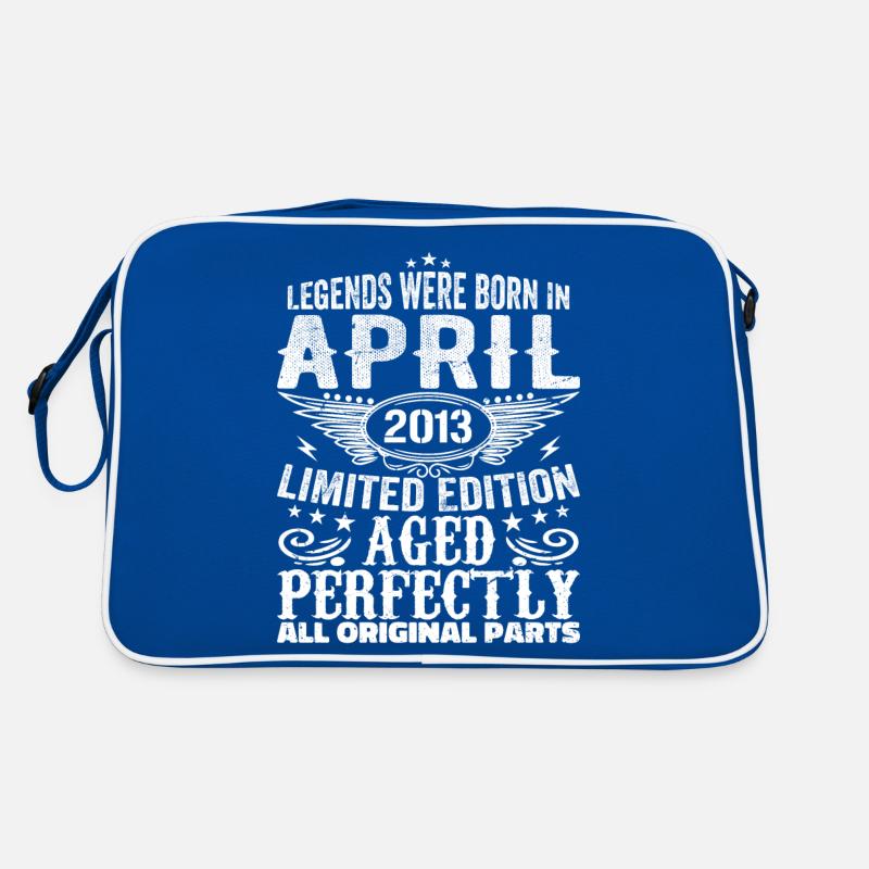 Vintage in April 2013 Birthday Gift Retro Bag