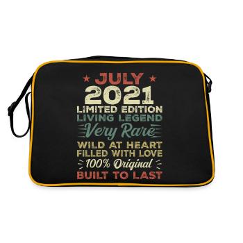 Gift July 2021 Anniversary July 2021 Birthday - Retro Bag - black/gold - Back