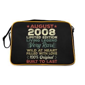 August 2008 - Geschenkidee Für August 2008 - 2008 - Retro Tasche - Schwarz/Gold - Hinten