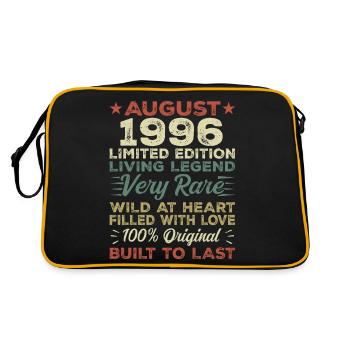 August 1996 - Gift idea for August 1996 - 1996 - Retro Bag - black/gold - Back