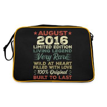 Août 2016 - Idée cadeau pour Août 2016 - 2016 - Sac Retro - noir/or - Dos
