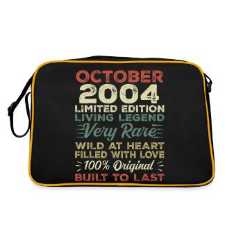2004 Octobre 2004 Anniversaire Octobre 2004 Original - Sac Retro - noir/or - Dos