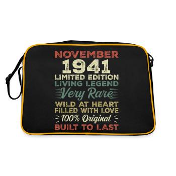 Legend Since November 1941 Born November 1941 - Retro Bag - black/gold - Back